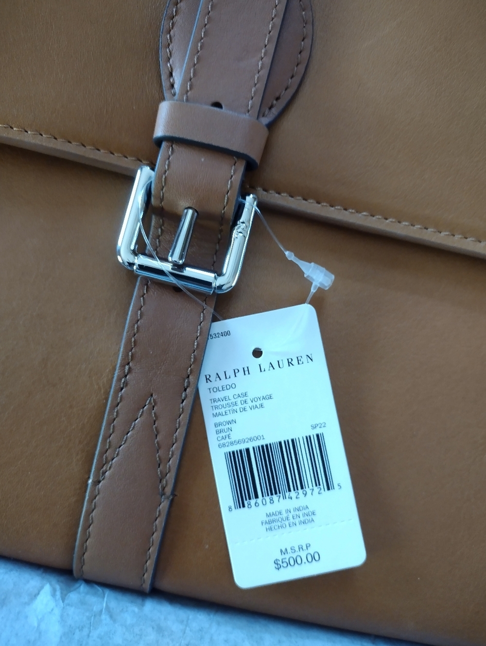 Ralph Lauren Leather Travel Case - Picture 6 of 7